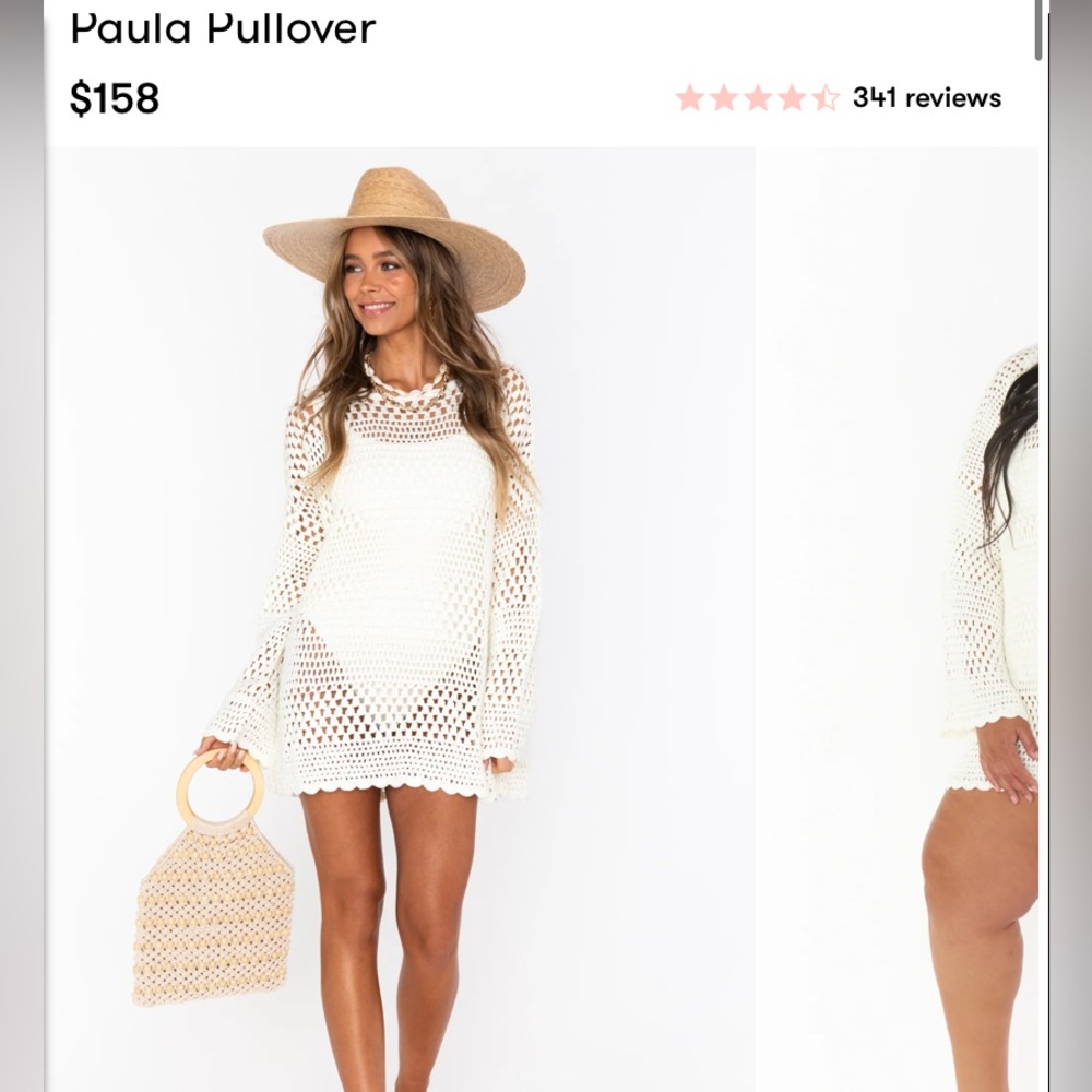 Showmeyourmumu NWT Paula pullover in white